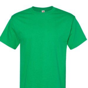 Green Hanes ComfortSoft 100% Cotton T-Shirt
